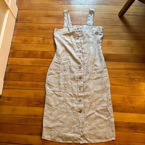 Linen Handmade Studio Gray Dress